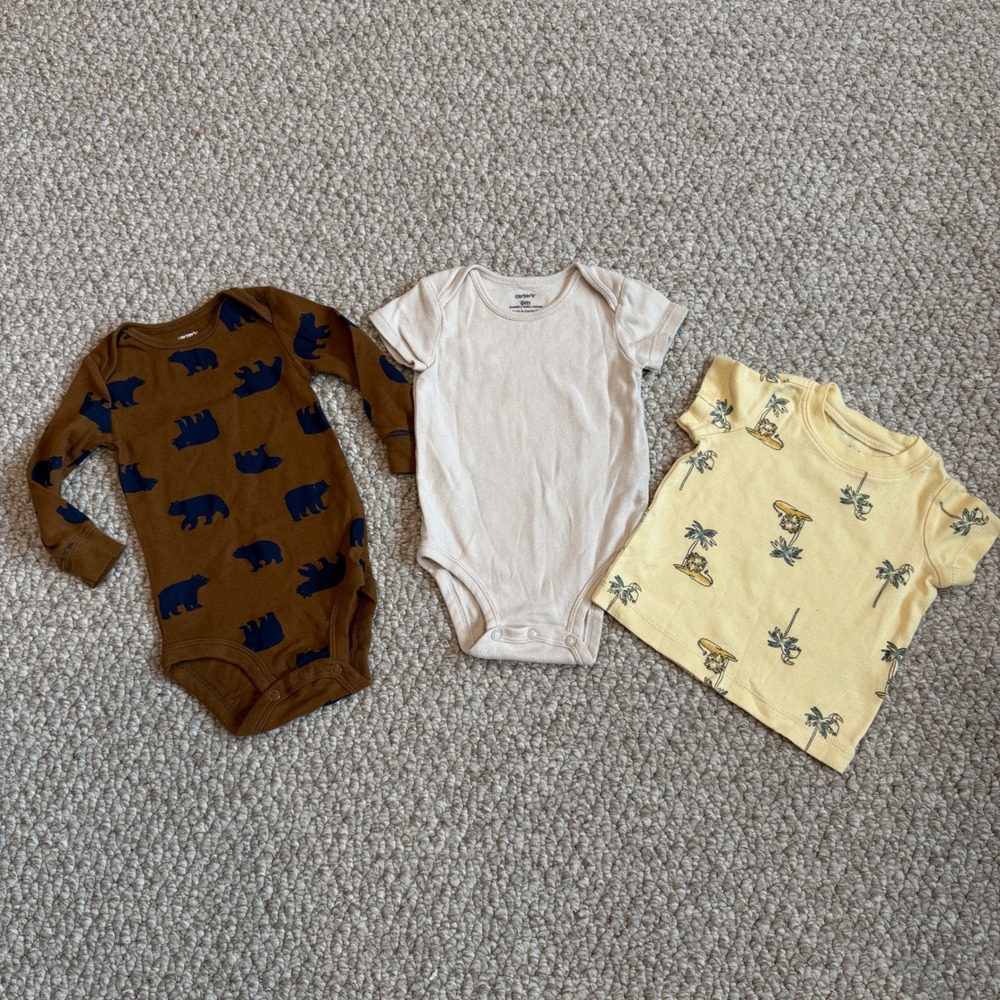 Carters Baby Boy Size 6‎ Months Bundle Bodysuit One Piece